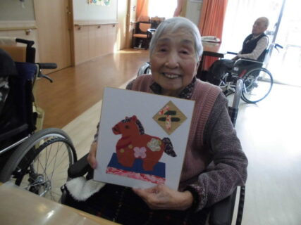 ちぎり絵でリハビリを